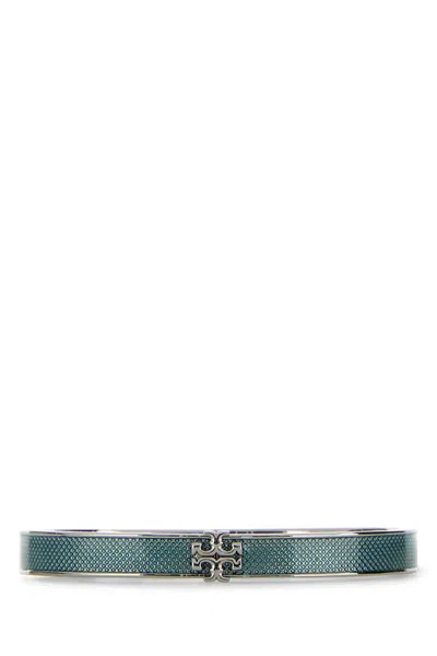 Tory Burch Two-tone Metal Bracelet In Torysilversky Blue