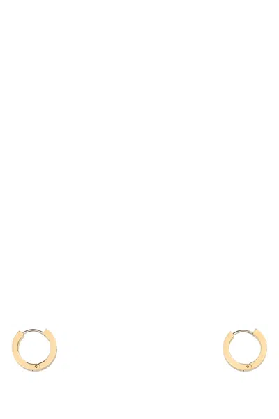 Tory Burch Two-tone Metal T Monogram Earrings In Animal Print