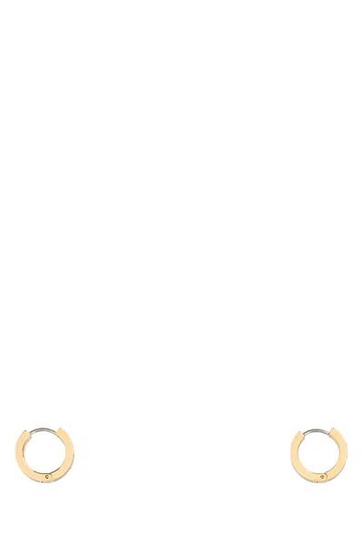 Tory Burch Two-tone Metal T Monogram Earrings In Multicoloured