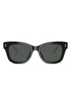 Tory Burch Two-tone Square Sunglasses In Black
