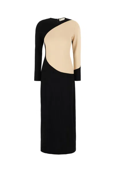 Tory Burch Colorblock Dress In Black