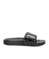 Tory Burch Two-tone Flat Slippers In Black