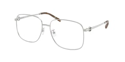 Tory Burch Ty1094 3274 Occhiali Da Vista Argentati Per Donna (solo Montatura) In White