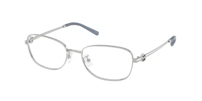 Tory Burch Ty1098 3274 Women's Glasses Silver Size 53 - Free Lenses - Blue Light Block Available In Metallic