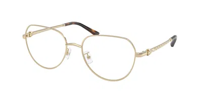 Tory Burch Ty1103 3346 Women's Glasses Gold Size 55 - Free Lenses - Blue Light Block Available In Bright Light Gold