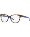 Tory Burch Ty2079 Women's Square Eyeglasses In Tort Blue