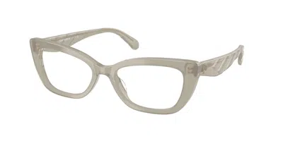 Tory Burch Ty2155u 2025 Occhiali Da Vista Grigi Per Donna (solo Montatura) In Metallic