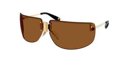 Tory Burch Ty5015m 334373 Occhiali Da Sole Oro Per Donna In Brown
