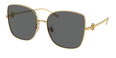 Tory Burch Ty6106d Asian Fit 334387 Women's Sunglasses Gold Size 60