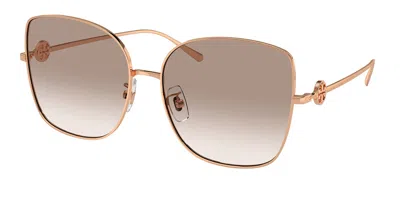 Tory Burch Ty6106d Asian Fit 335313 Women's Sunglasses Gold Size 60