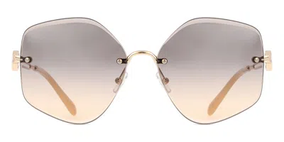 Tory Burch Ty6111 3358g9 Women's Sunglasses Gold Size 58