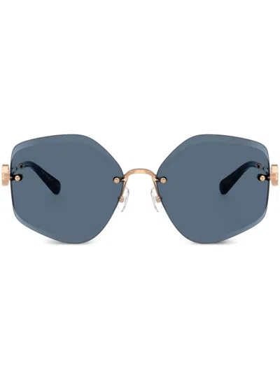 TORY BURCH GEOMETRIC-FRAME SUNGLASSES