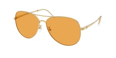 Tory Burch Ty6114 3343/7 Women's Sunglasses Gold Size 58