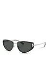 Tory Burch Ty6115 Cat Eye Metal Sunglasses In Black