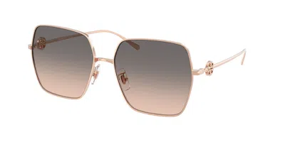 Tory Burch Ty6118d Vestibilità Orientale 3358g9 Occhiali Da Sole Oro Per Donna In Gold