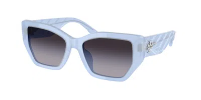 Tory Burch Ty7187u 19698g Women's Sunglasses Blue Size 53