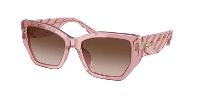 Tory Burch Ty7187u 202113 Occhiali Da Sole Rosa Per Donna In Pink