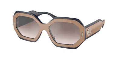 Tory Burch Ty7192u 19396i Women's Sunglasses Blue Size 55