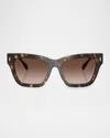 Tory Burch 54mm Gradient Cat Eye Sunglasses In Dk Tort