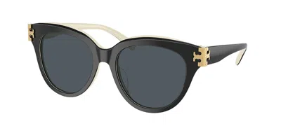 Tory Burch Ty7209u 198887 Women's Sunglasses Black Size 53