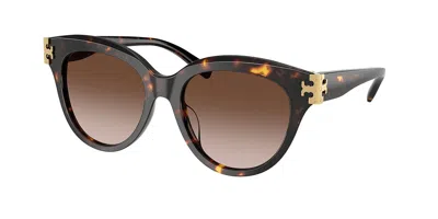 Tory Burch Ty7209u 201613 Occhiali Da Sole Tartarugatishell Per Donna In Brown