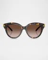 Tory Burch 53mm Gradient Phantos Sunglasses In Brown Tort