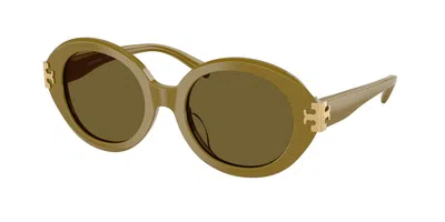 Tory Burch Ty7210u 201073 Occhiali Da Sole Verdi Per Donna In Green