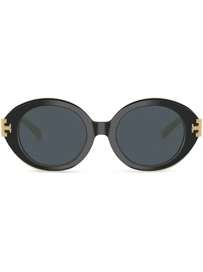 TORY BURCH ROUND-FRAME SUNGLASSES