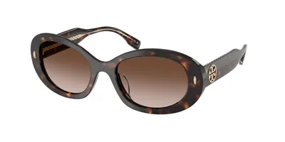 Tory Burch Ty7214u 172813 Women's Sunglasses Tortoiseshell Size 53