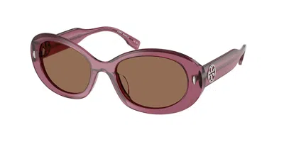 Tory Burch Ty7214u 317973 Women's Sunglasses Red Size 53 In Pink