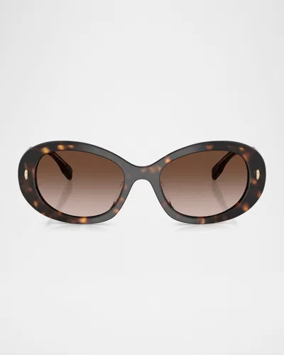 TORY BURCH TY7214U OVAL SUNGLASSES
