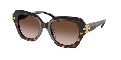 Tory Burch Ty7215u 201613 Women's Sunglasses Tortoiseshell Size 51 In Brown
