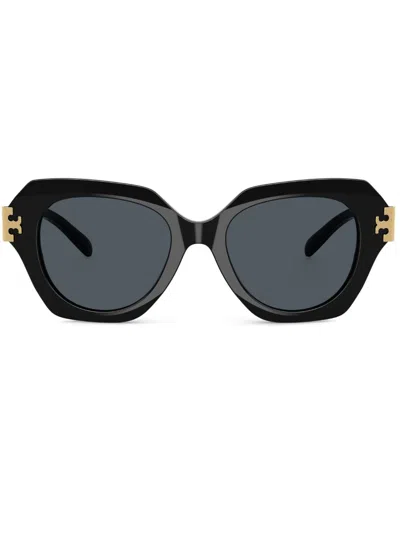Tory Burch Ty7215u Cat-eye Sunglasses In Black