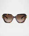 Tory Burch 51mm Cat Eye Sunglasses In Brown Tort