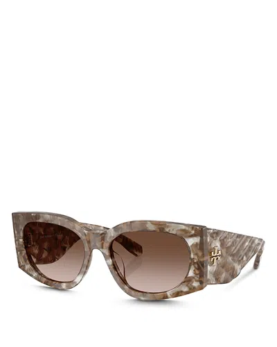 TORY BURCH TY7221U RECTANGULAR SUNGLASSES, 56MM