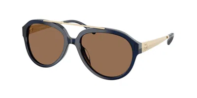 Tory Burch Ty7230u 206773 Occhiali Da Sole Blu Per Donna In Brown