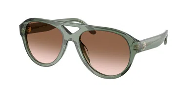 Tory Burch Ty7233u 19410l Women's Sunglasses Green Size 55