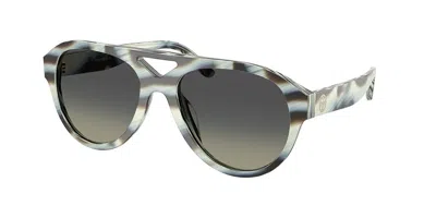 Tory Burch Ty7233u 194211 Women's Sunglasses Blue Size 55 In Gray