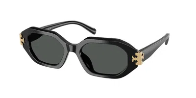 Tory Burch Ty7234u 170987 Occhiali Da Sole Neri Per Donna In Black
