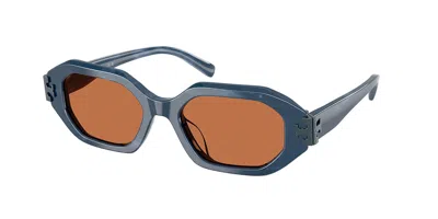 Tory Burch Ty7234u 207373 Women's Sunglasses Blue Size 51