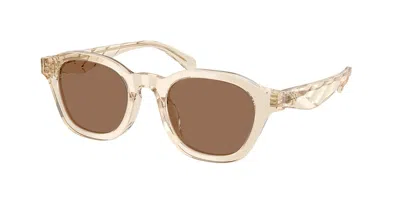 Tory Burch Ty7235d Vestibilità Orientale 197773 Occhiali Da Sole Marroni Per Donna In Brown