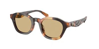 Tory Burch Ty7235d Vestibilità Orientale 20660r Occhiali Da Sole Tartarugatishell Per Donna In Brown