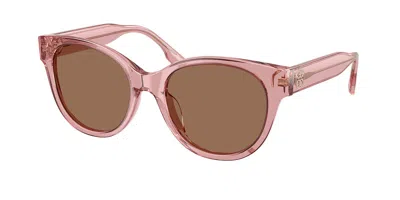 Tory Burch Ty7236u 202173 Women's Sunglasses Pink Size 54 In Transparent Light Pink