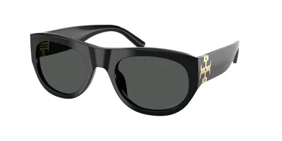 Tory Burch Ty7238u 170987 Women's Sunglasses Black Size 54