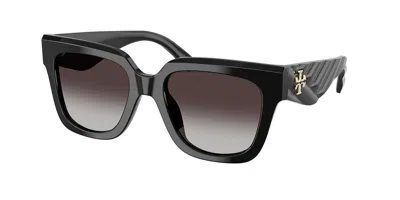 Tory Burch Ty7239u 17098g Women's Sunglasses Black Size 52
