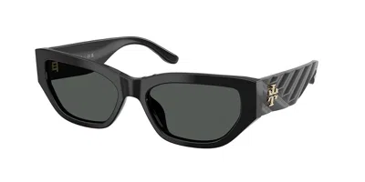 Tory Burch Ty7240u 170987 Women's Sunglasses Black Size 55
