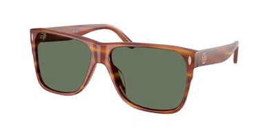 Tory Burch Ty7242u 208682 Women's Sunglasses Brown Size 59 In Streaked Amber Brown