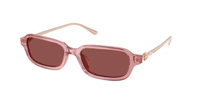 Tory Burch Ty7243u 202175 Women's Sunglasses Pink Size 53 In Transparent Light Pink