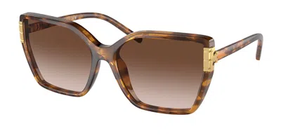 Tory Burch Ty9076u 199213 Women's Sunglasses Tortoiseshell Size 58 In Brown
