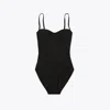 Tory Burch Underwire One-piece In Black